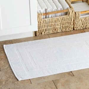 Lavex Standard 20" x 30" Cotton/Poly Bath Mat 6.5 lb