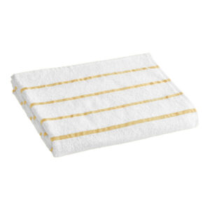 Oxford 30" x 64" Yellow Stripes Cotton / Polyester Pool Towel 13 lb