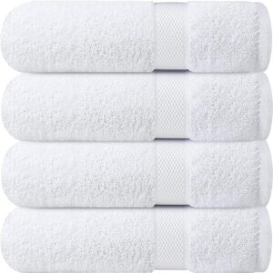 Oxford Imperiale Bath towel (Double Dobby) Collection 100% Ringspun Cotton Dobby Border & Dobby Edge White