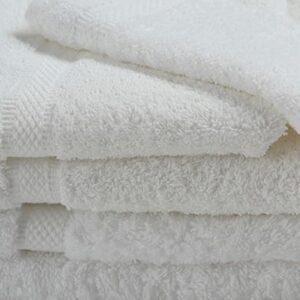 Oxford Imperiale Max Bathmat Collection Ringspun Cotton 70%, Polyester 30%, Dobby Border & Dobby Edge White