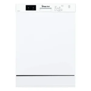 Magic Chef MCSDW7FCW 24″ White Front Control Dishwasher