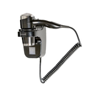 HAIR DRYER, WALL MOUNTABLE W/O NIGHT LIGHT BLACK COLOR